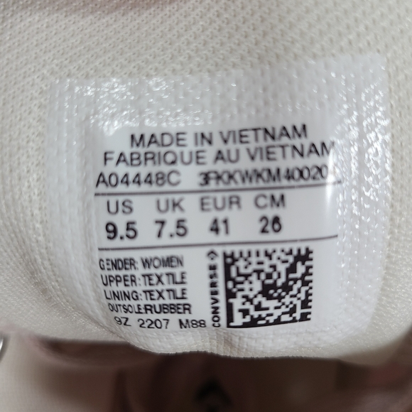 Converse CTAS Lugged Hi Barely Rose White Chunky High Top Sneaker Women Size 9.5 - Picture 9 of 12